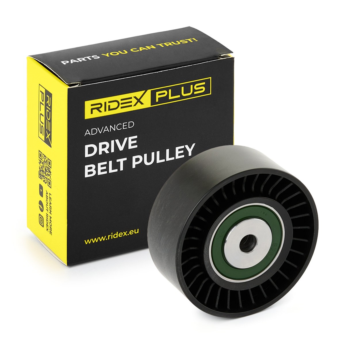 RIDEX PLUS Deflection / Guide Pulley, v-ribbed belt Article number: 312D0037P cheaply