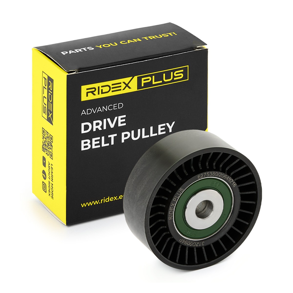 RIDEX PLUS Deflection / Guide Pulley, v-ribbed belt Article number: 312D0094P cheaply