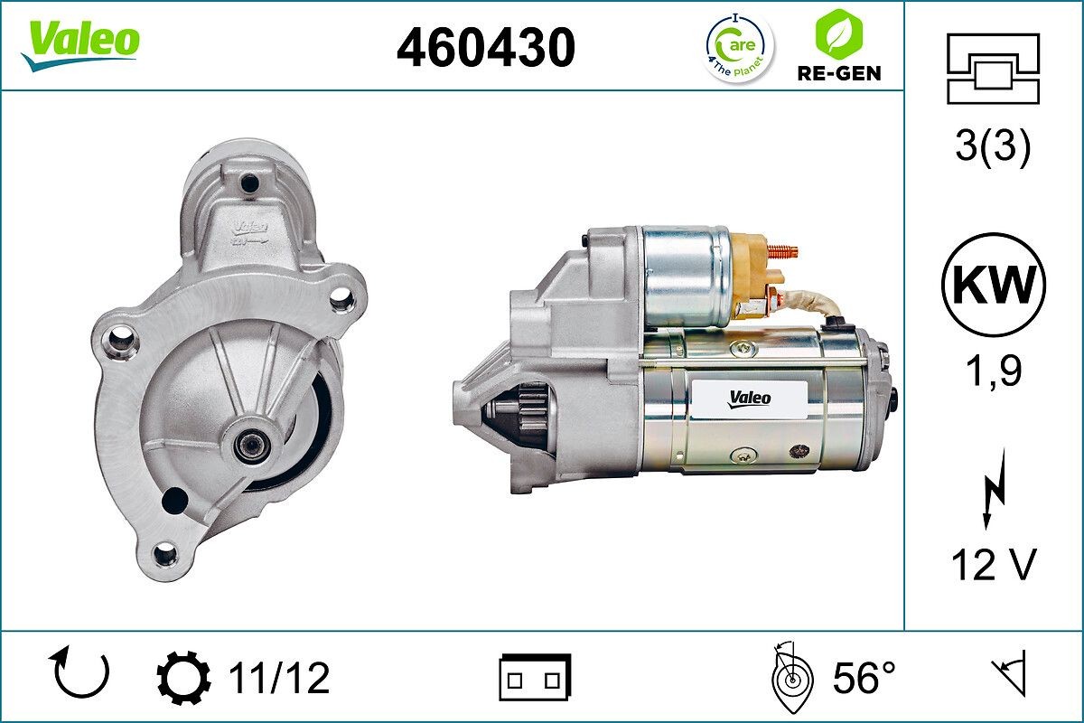 VALEO Starter Varenummer: 460430 billige