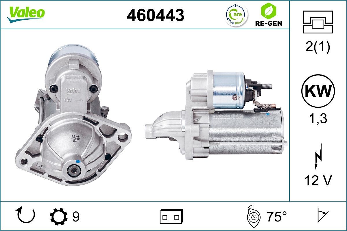 VALEO Starter motor Article number: 460443 cheaply