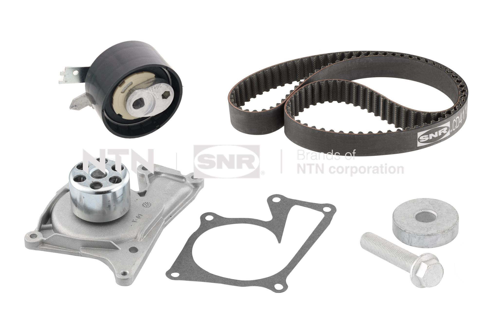 SNR Water pump and timing belt kit Article number: KDP455.650 cheaply