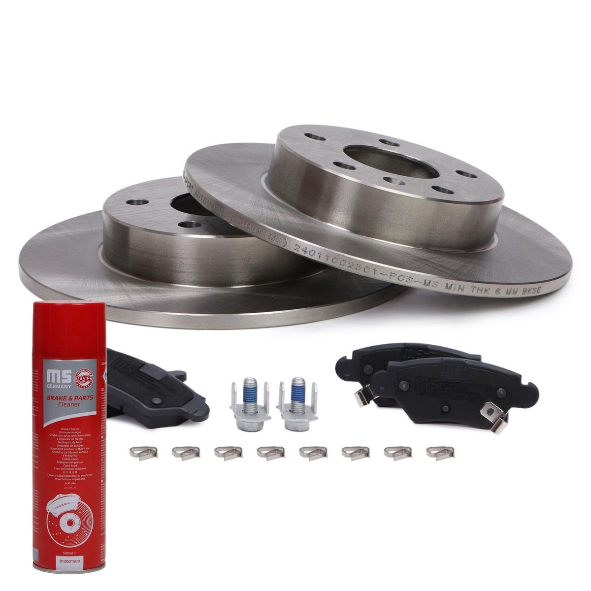 MASTER-SPORT Brake discs and pads set Article number: 201002501P cheaply