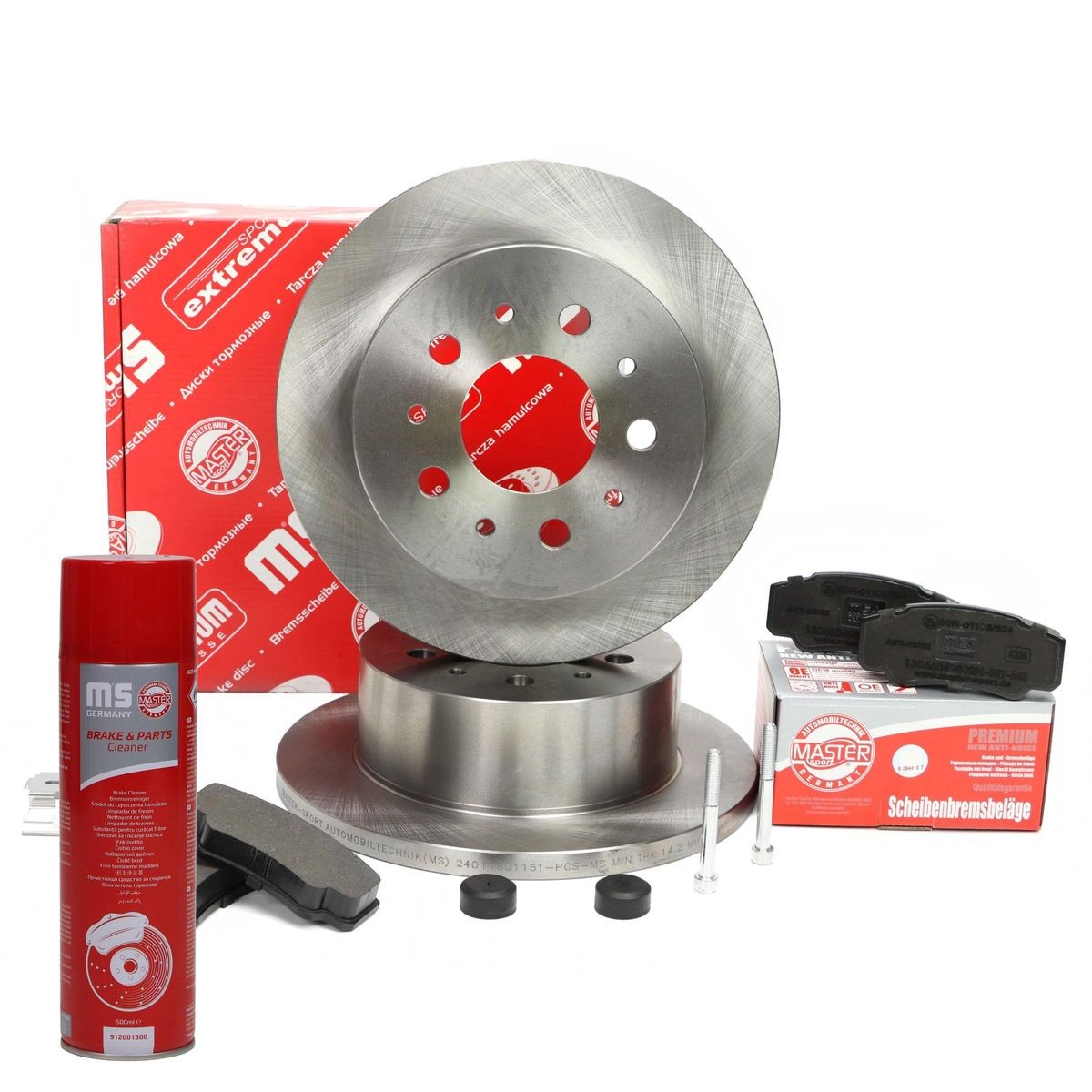 MASTER-SPORT Brake discs and pads set Article number: 201601151P cheaply