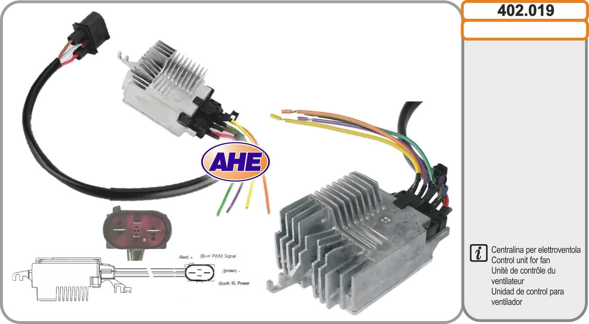AHE Control Unit, electric fan (engine cooling) Article number: 402.019 cheaply