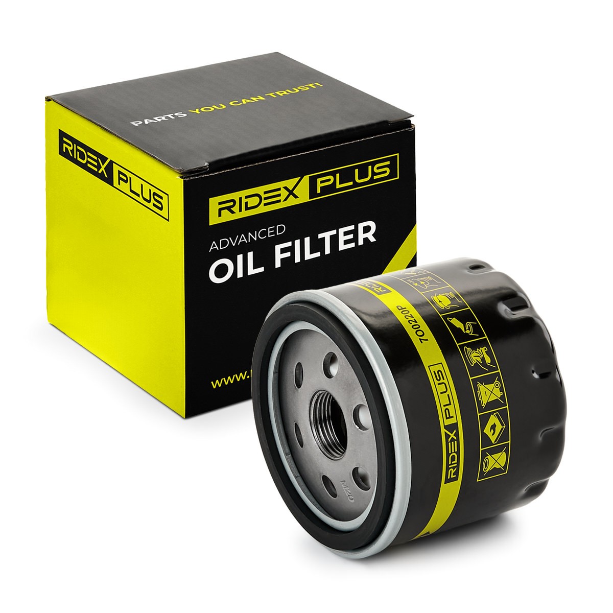 RIDEX PLUS Oil filter Article number: 7O0220P cheaply