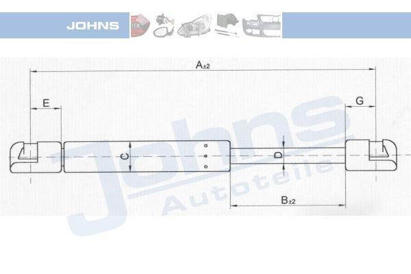 JOHNS Bagklapsdæmper Varenummer: 60 24 95-91 billige