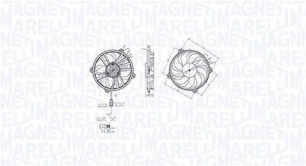 MAGNETI MARELLI Køleventilator Varenummer: 069422855010 billige
