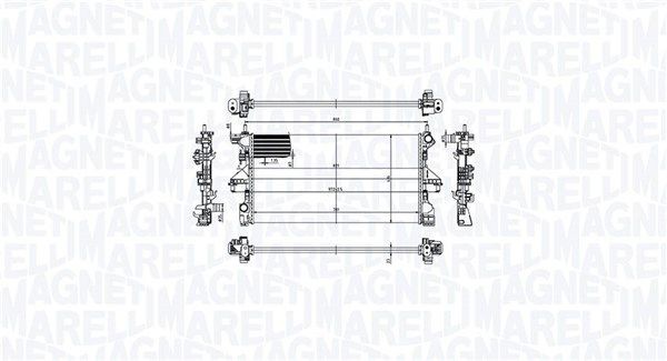 MAGNETI MARELLI Engine radiator Article number: 350213211900 cheaply