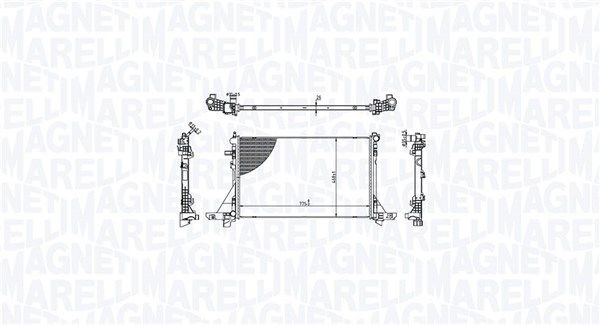 MAGNETI MARELLI Engine radiator Article number: 350213213300 cheaply