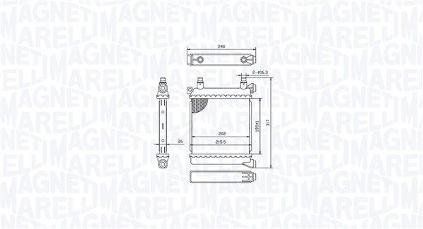 MAGNETI MARELLI Radiaator, mootorijahutus Artikli number: 350213214500 soodsalt