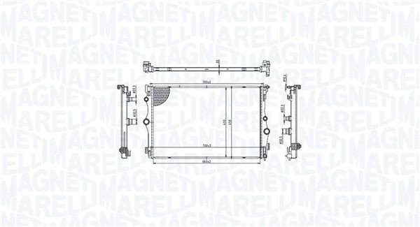 MAGNETI MARELLI Radiaator, mootorijahutus Artikli number: 350213216400 soodsalt