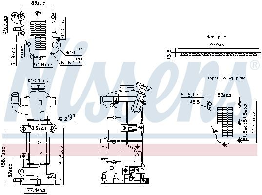 NISSENS 989503 EGR-jahuti Daily 3.0 60 C 15 V 146 HP Diisel 2012
