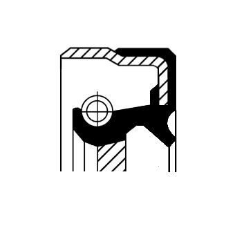 CORTECO Akseltetningsring, differensial artikkelnummer: 01036176B billig