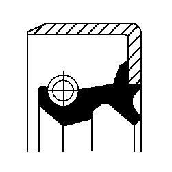 CORTECO Shaft Seal, differential Article number: 19016509B cheaply