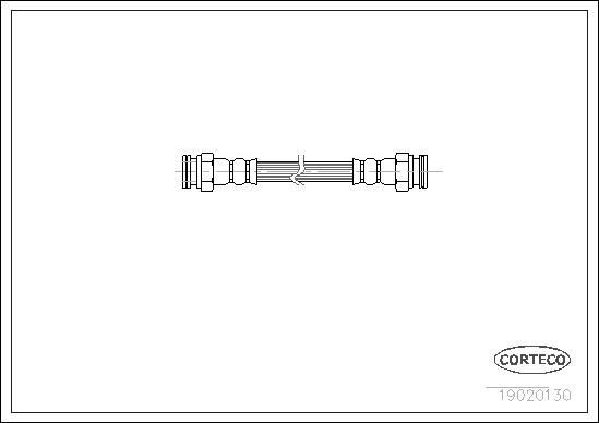 CORTECO Brake hose Article number: 19020130 cheaply
