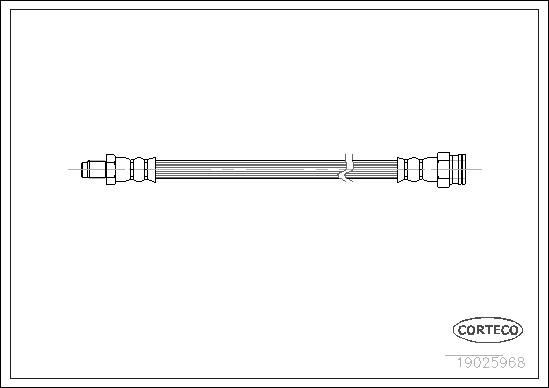 CORTECO Brake hose Article number: 19025968 cheaply