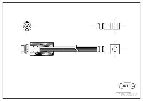 CORTECO Brake hose Article number: 19032226 cheaply