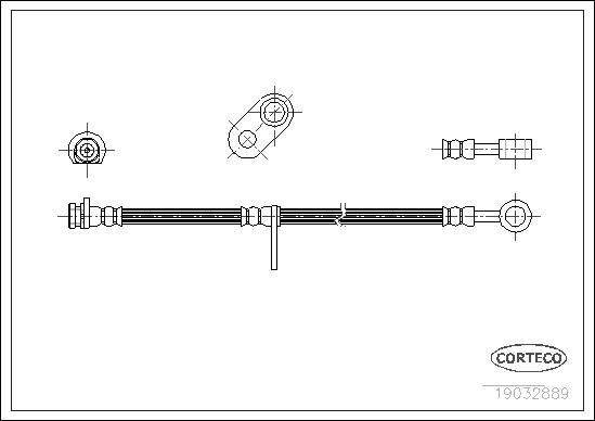 CORTECO Brake hose Article number: 19032889 cheaply