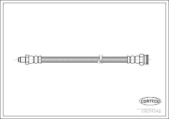 CORTECO Brake hose Article number: 19034342 cheaply