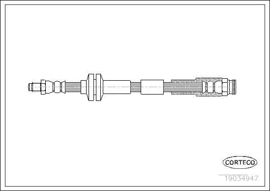 CORTECO Brake hose Article number: 19034947 cheaply