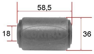CORTECO Trailing arm / Suspension arm bush Article number: 21652450 cheaply
