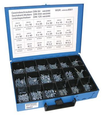 Dresselhaus Sortiment, kruvid Artikli number: 4499/000/06 8561 soodsalt