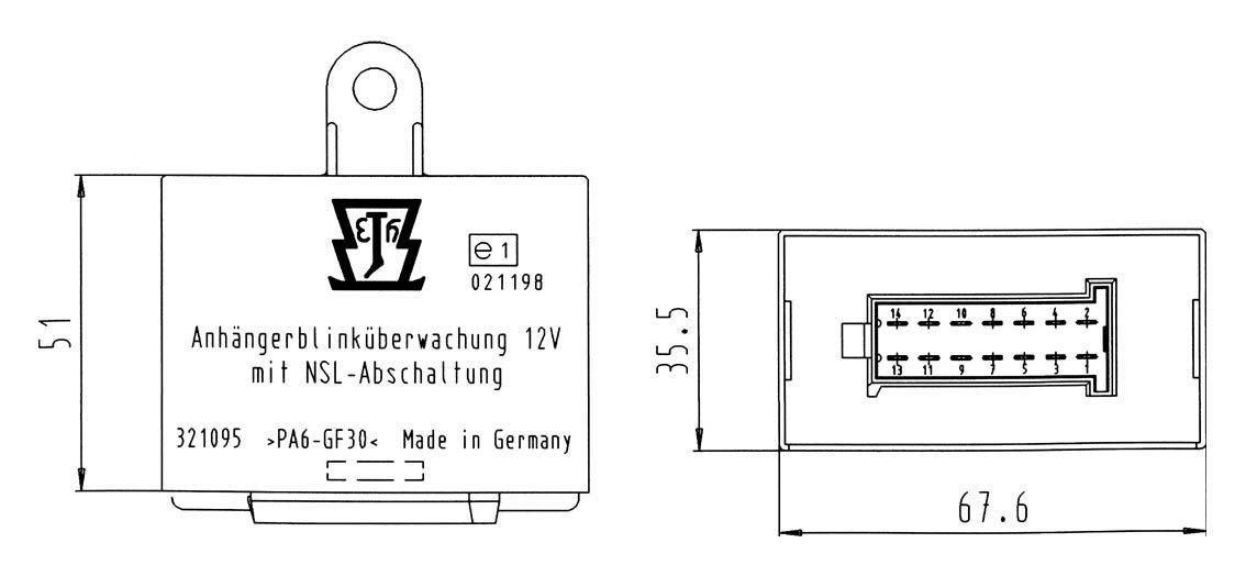 OEM Indicator Module 321095 from ERICH JAEGER