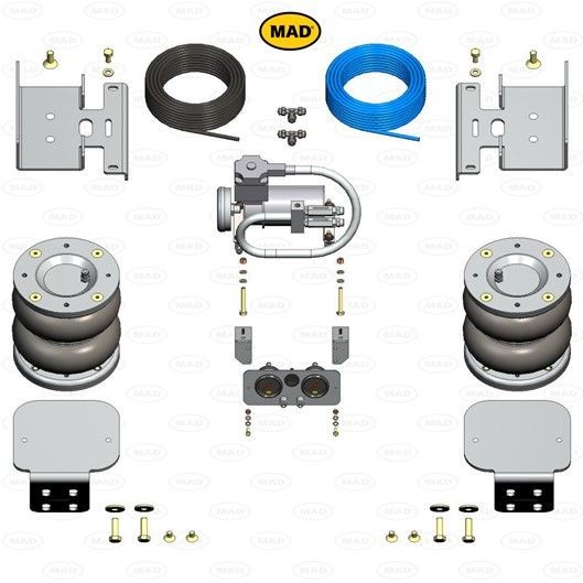 MAD NR-147604-CS Õhkpadi MASTER 2.3 dCi 145 RWD (UV0F, UV0E, HV0E, HV0F, HV0T, HV10,... 146 HP Diisel
