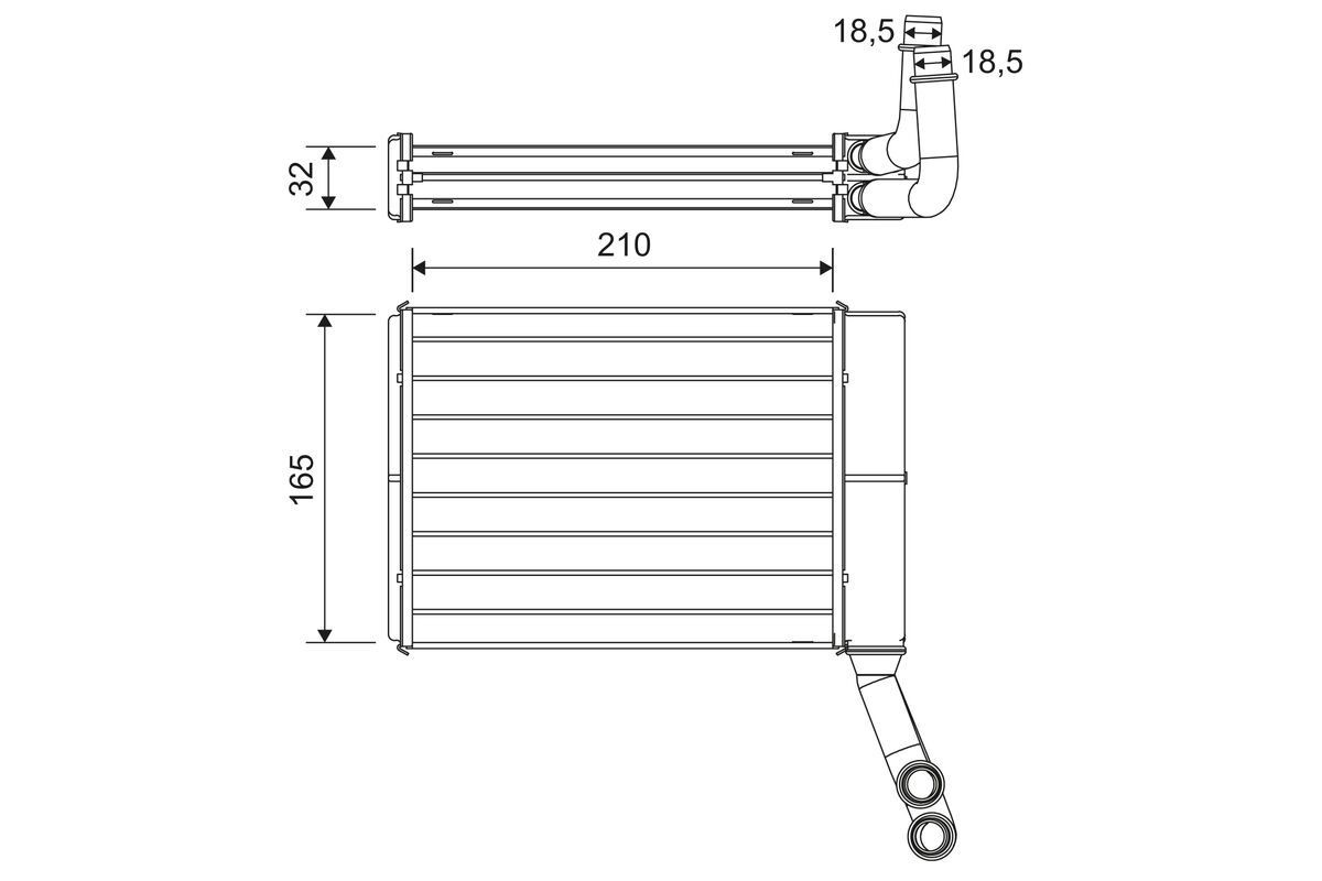 VALEO Heater matrix Article number: 811597 cheaply