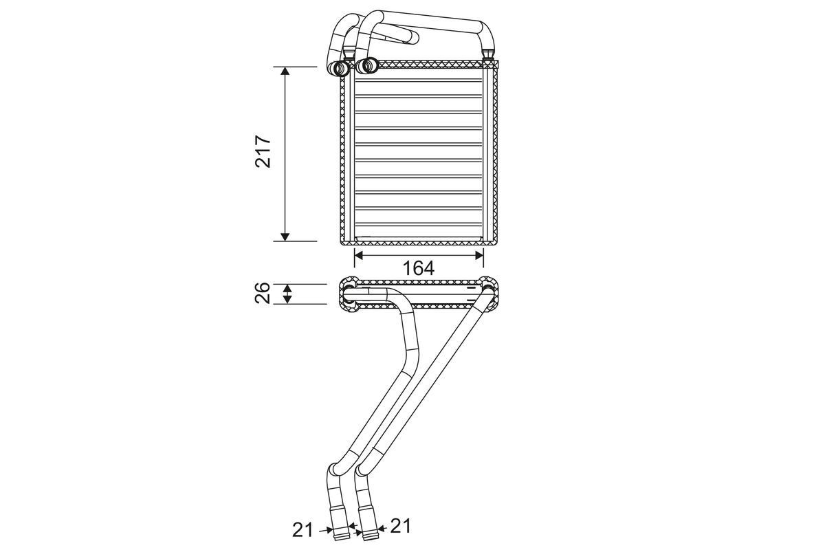 VALEO Heater matrix Article number: 811653 cheaply