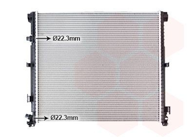 VAN WEZEL Radiaator, mootorijahutus Artikli number: 06012741 soodsalt
