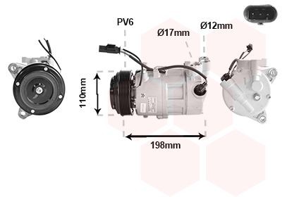 VAN WEZEL Air conditioning compressor Article number: 0601K704 cheaply