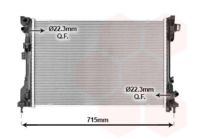 VAN WEZEL Engine radiator Article number: 17012722 cheaply