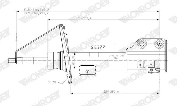 MONROE Shock absorber Article number: G8677 cheaply
