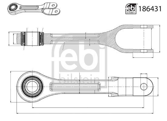 FEBI BILSTEIN Pedalo antdėklas, sankabos pedalas prekės numeris: 186107 nebrangu