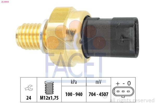 FACET Sender Unit, oil pressure Article number: 25.0004 cheaply
