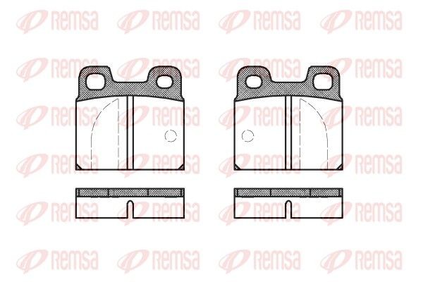REMSA Brake pad set Article number: 0005.00 cheaply