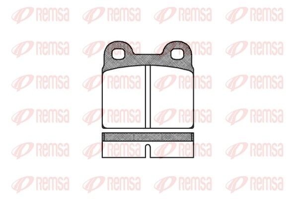 REMSA Brake pad set Article number: 0007.00 cheaply