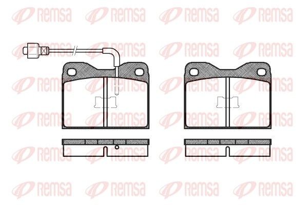 REMSA Brake pad set Article number: 0008.02 cheaply