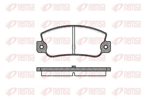 REMSA Brake pad set Article number: 0025.30 cheaply