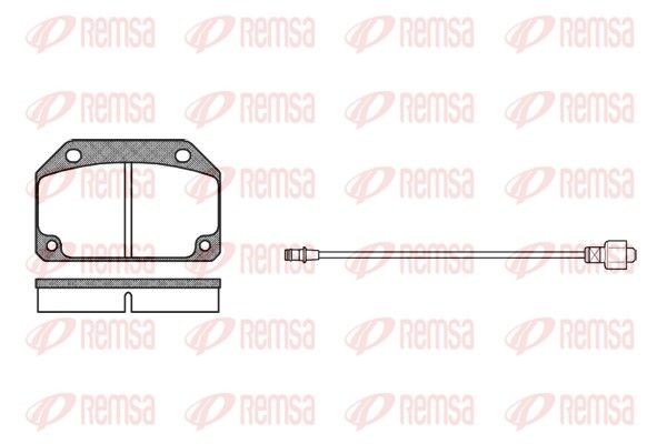 REMSA Brake pad set Article number: 0027.02 cheaply