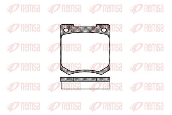 REMSA Brake pad set Article number: 0040.00 cheaply