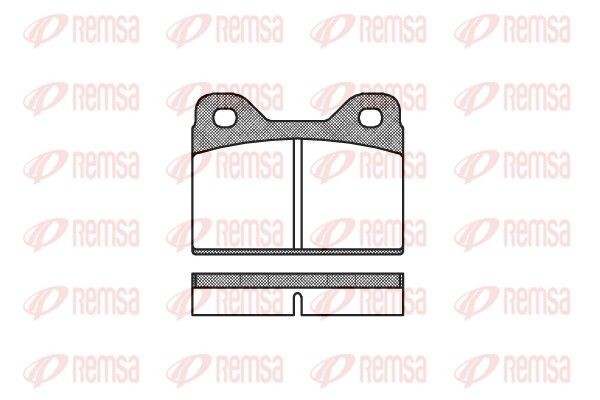 REMSA Brake pad set Article number: 0073.00 cheaply