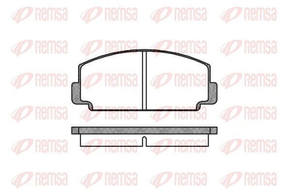 REMSA Brake pad set Article number: 0075.00 cheaply