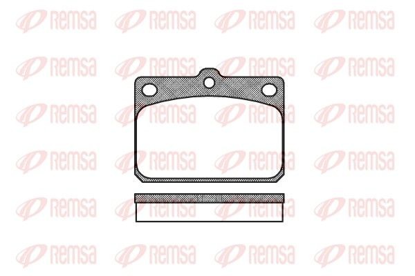 REMSA Brake pad set Article number: 0079.00 cheaply