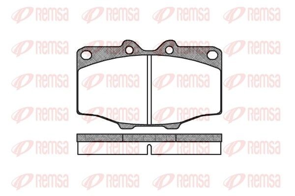 REMSA Brake pad set Article number: 0132.00 cheaply