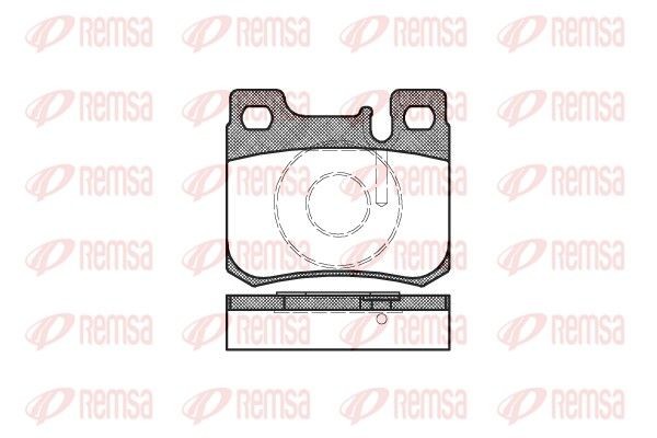 REMSA Brake pad set Article number: 0157.20 cheaply