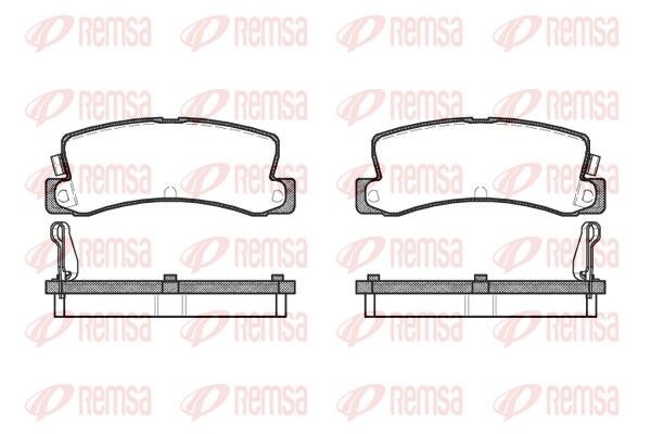 REMSA Brake pad set Article number: 0214.04 cheaply
