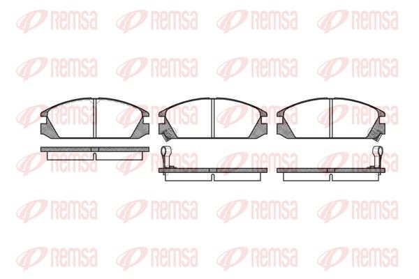 REMSA Brake pad set Article number: 0228.02 cheaply