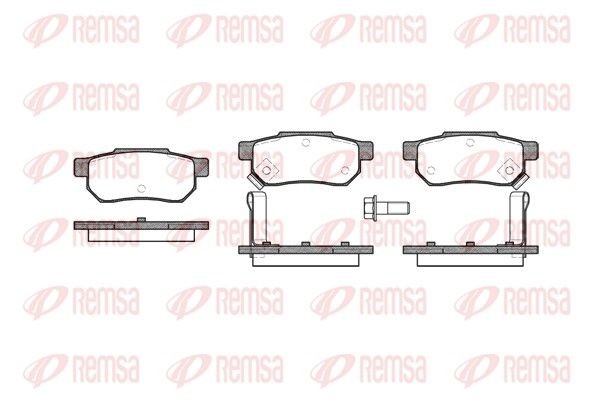 REMSA Brake pad set Article number: 0233.02 cheaply